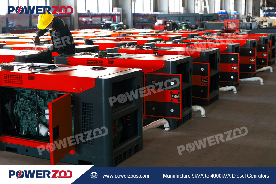 Rows of generator sets 01